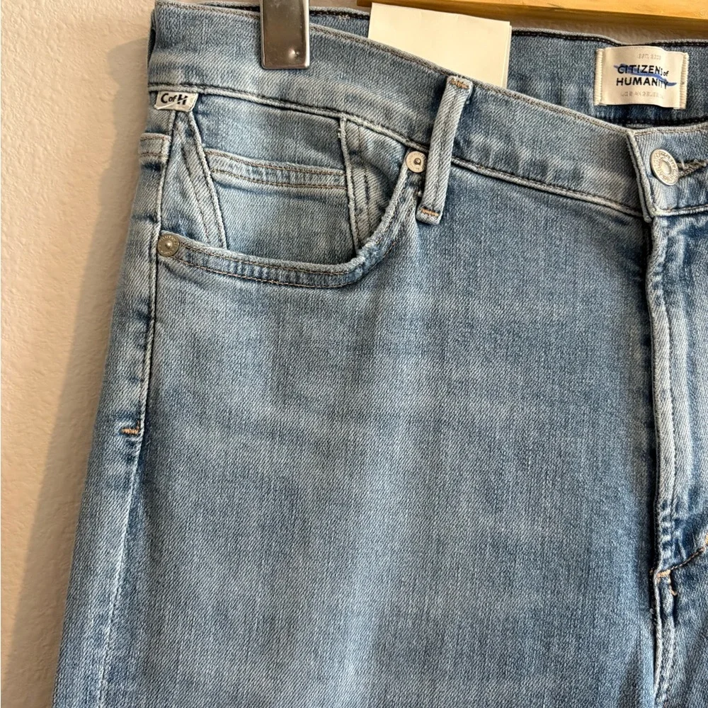 NWT Citizens of Humanity Rocket Mid Rise Skinny Ankle Jeans Women’s 33 Plus Blue
